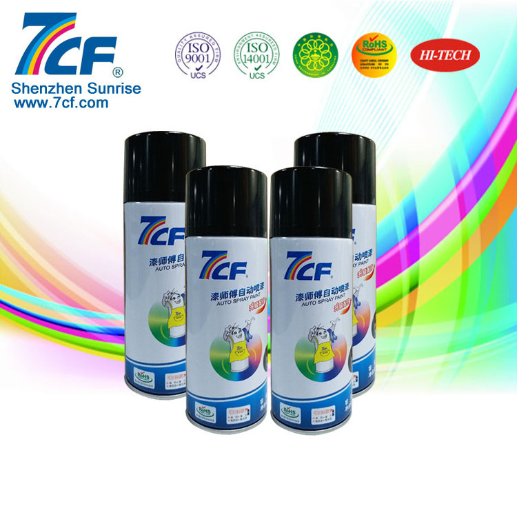 2024 Best Seller Sunrise Famous Brand 7CF Piano Black Spray Paint For Cars