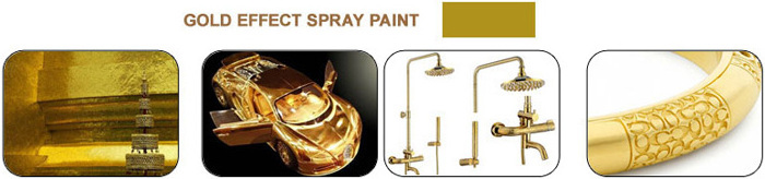 7CF Metallic Lacquer Painting Material Shining Gold Effect Golden Spray Paint