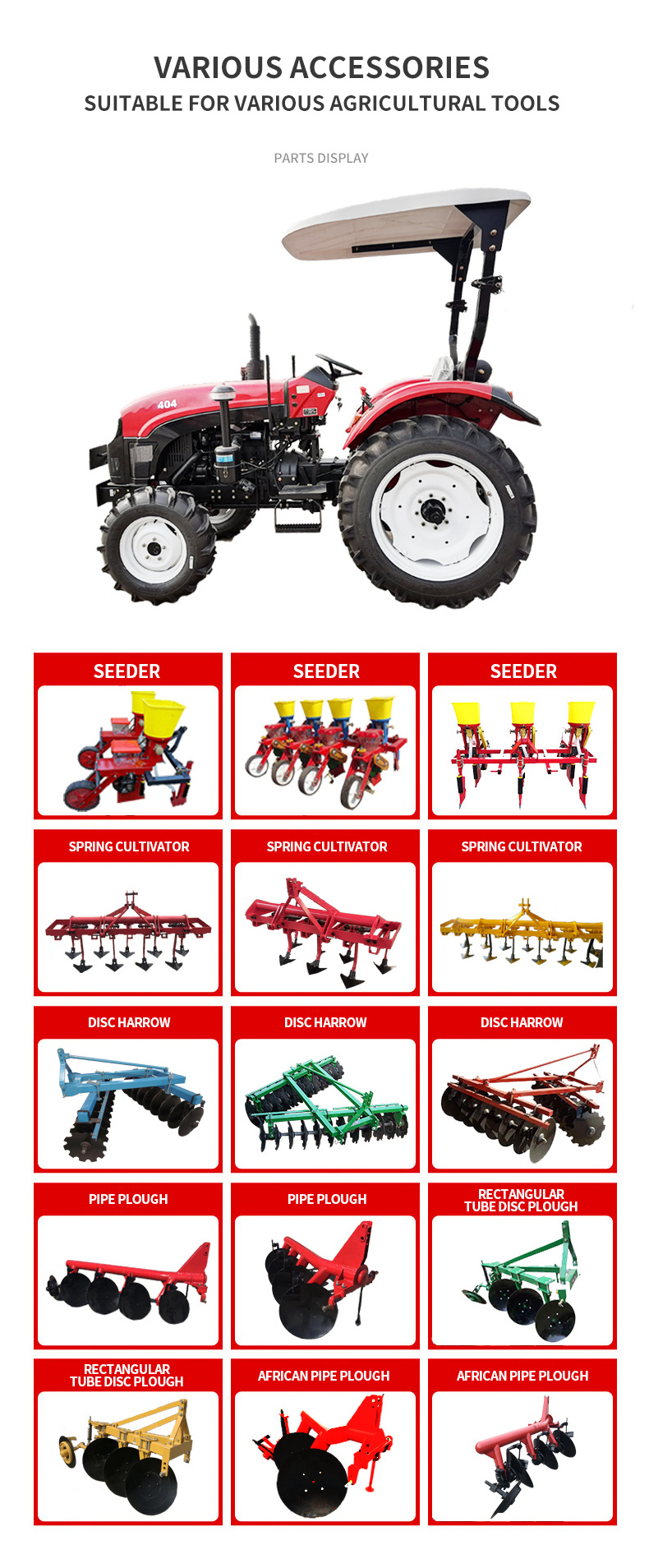 mini tractor for farming 4x4 4wd 40HP 404 model with 4 wheels farm tractors for agriculture