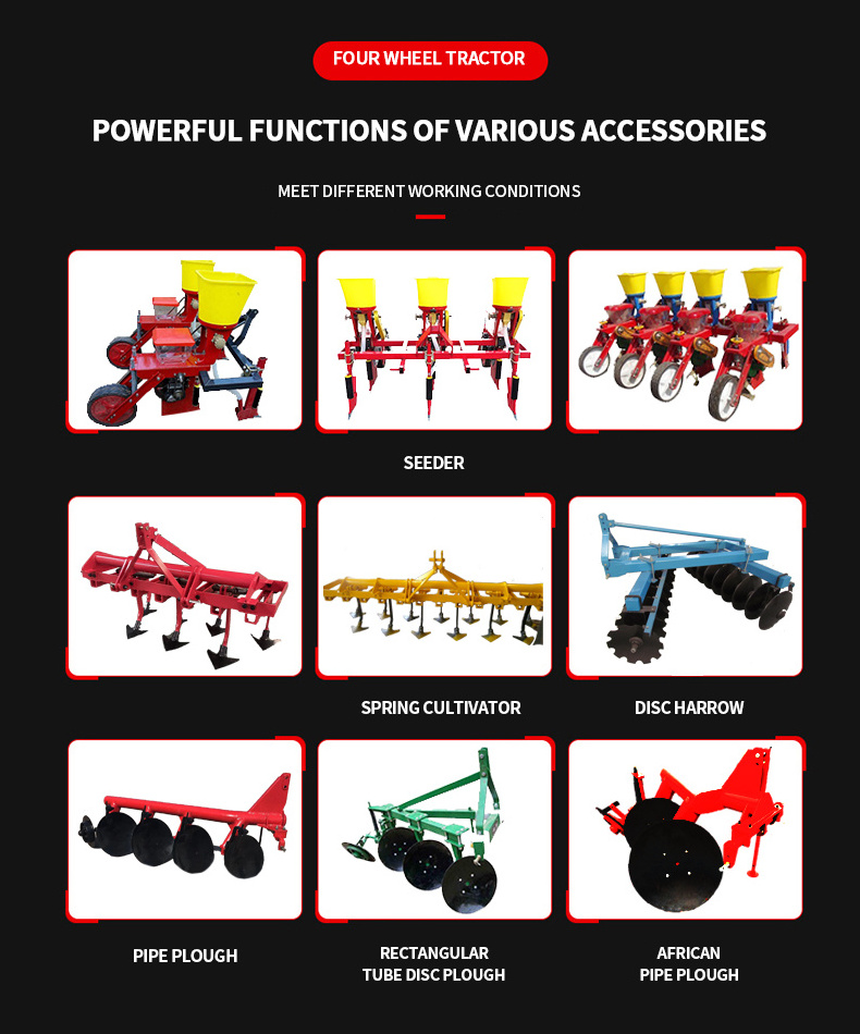 mini tractor for farming 4x4 4wd 40HP 404 model with 4 wheels farm tractors for agriculture