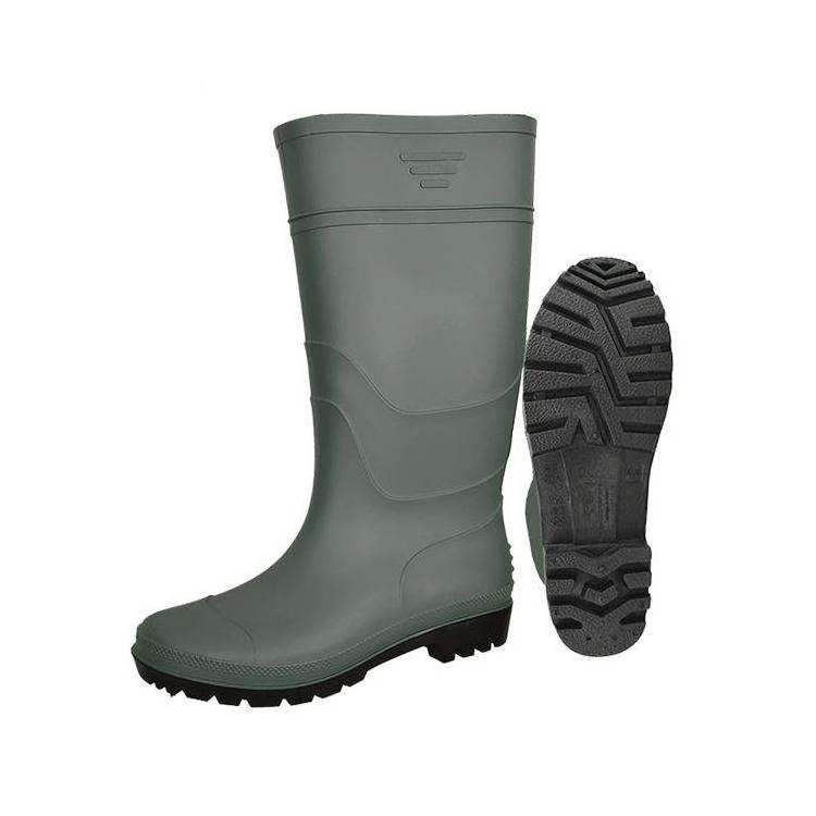 Anti Slip Waterproof Oil Acid Alkali Resistant Steel Toe Puncture Proof Antistatic  PVC Safety Rain Boots boots for rain