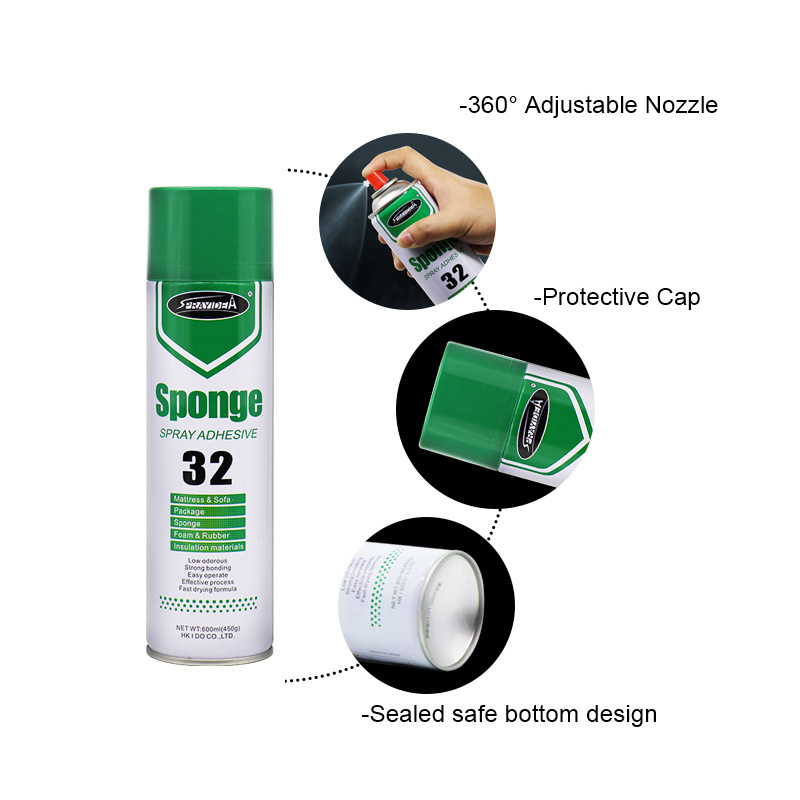 Sprayidea 32 Low Soak High Initial Upholstery Foam Rubber adhesive Sponge Spray