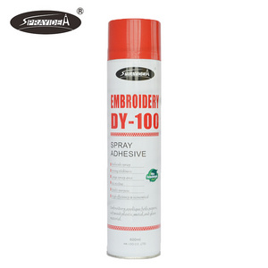 Manufacturer Supply Sprayidea DY-100 Temporary Eco-Friendly Spray Adhesive Glue for Embroidery Low Odor Bonds Rubber