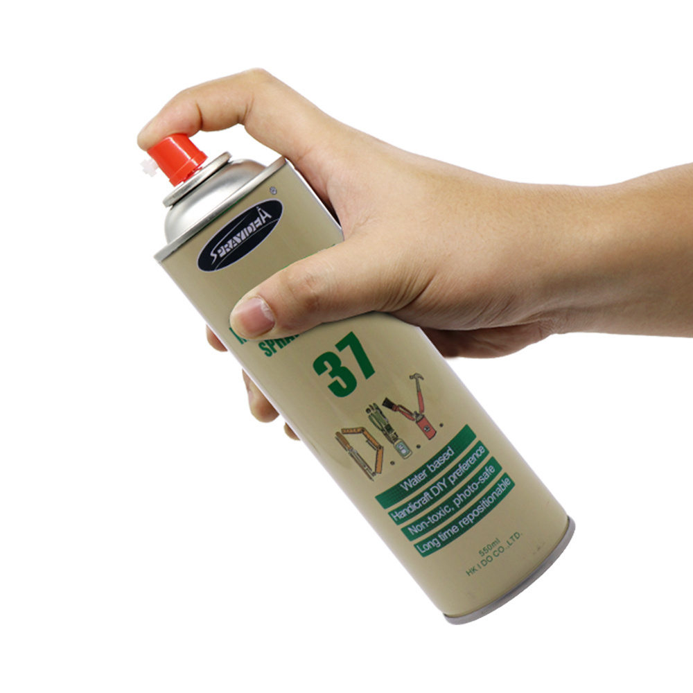 Sprayidea 37 Hot Sale Light materials Multipurpose Water Based Spray Adhesive for DIY paper plastic fabric