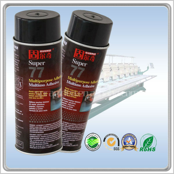 DM-77 non-toxic silicone spray adhesive from adhesive manufacturer