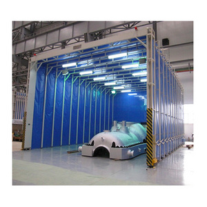 CE certified mobile retractable spray paint booth for large parts