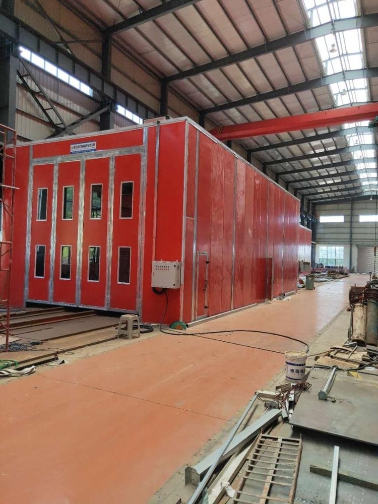 Truck spray booth large industrial painting spray booth with infrared lamps