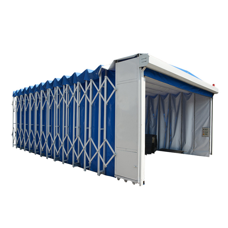 CE certified mobile retractable spray paint booth for large parts