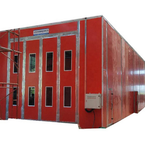 Truck spray booth large industrial painting spray booth with infrared lamps