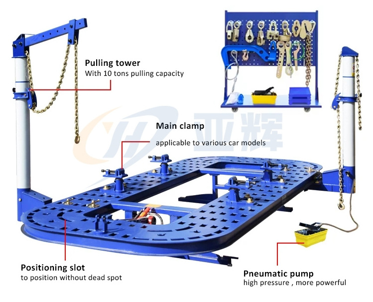 Auto Body Repair Systems Workshop Hot Sale Auto Body Shop Equipment Car Repair Chassis Pulling Tool Frame Machine