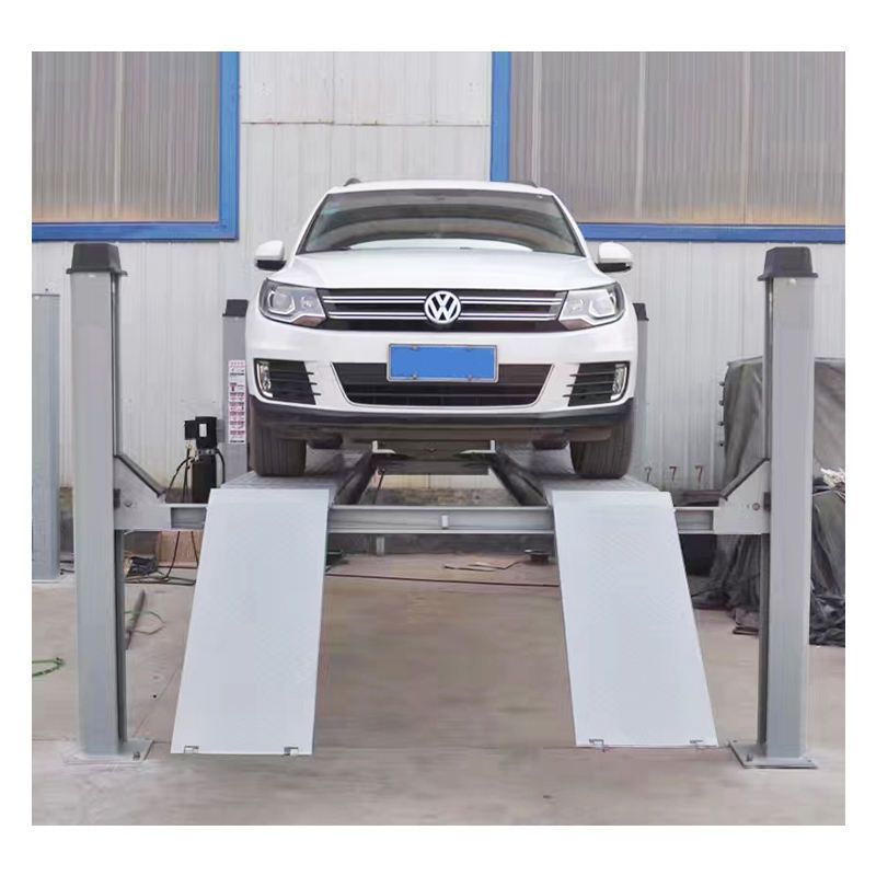 Ce approved 5000 kg hydraulic 4 columns wheel alignment four post car lift machine 4 post car lift with jacks