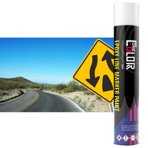 Quick-drying Line Marking Paint Acrylic Resin Yellow/White/Blue Aerosols Epoxy Marking Spray Paint for Road