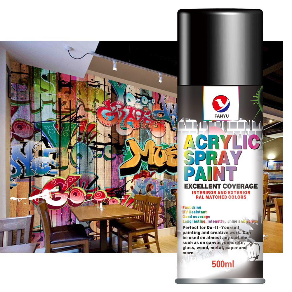 High Gloss Multi-purpose Color Acrylic Spray Paint Matte Solvent Based Aerosol Spray Paint