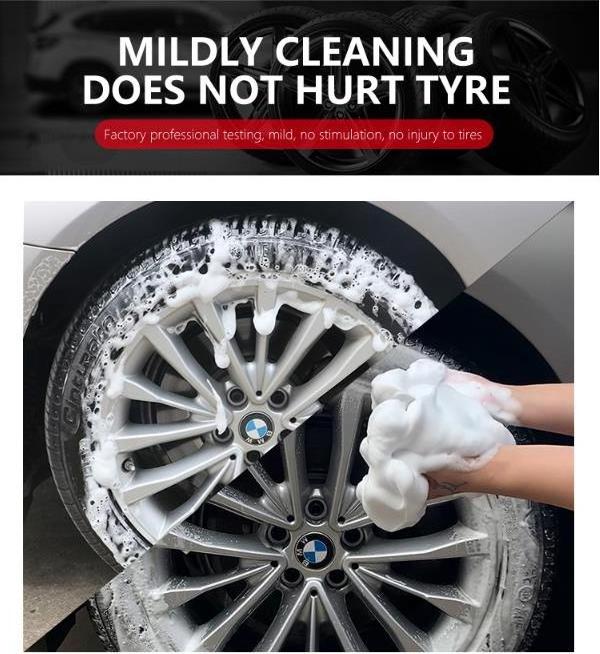 High Quality Spray Gloss Polish Shine Protective Car Tyre Shine Foam Cleaner For Car Tyre