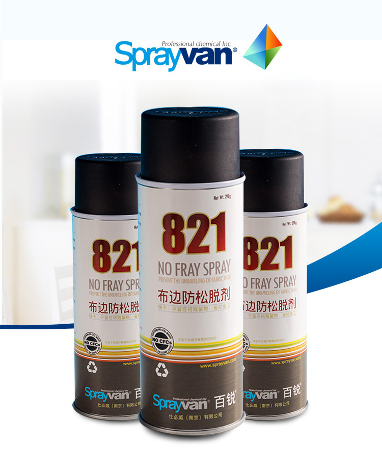 SPRAYVAN 821 textile fabric no fray spray