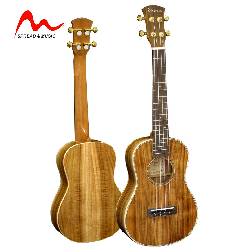 High grade ukulele beatiful sound tenor size full Koa solid ukulele S-27XS/NM