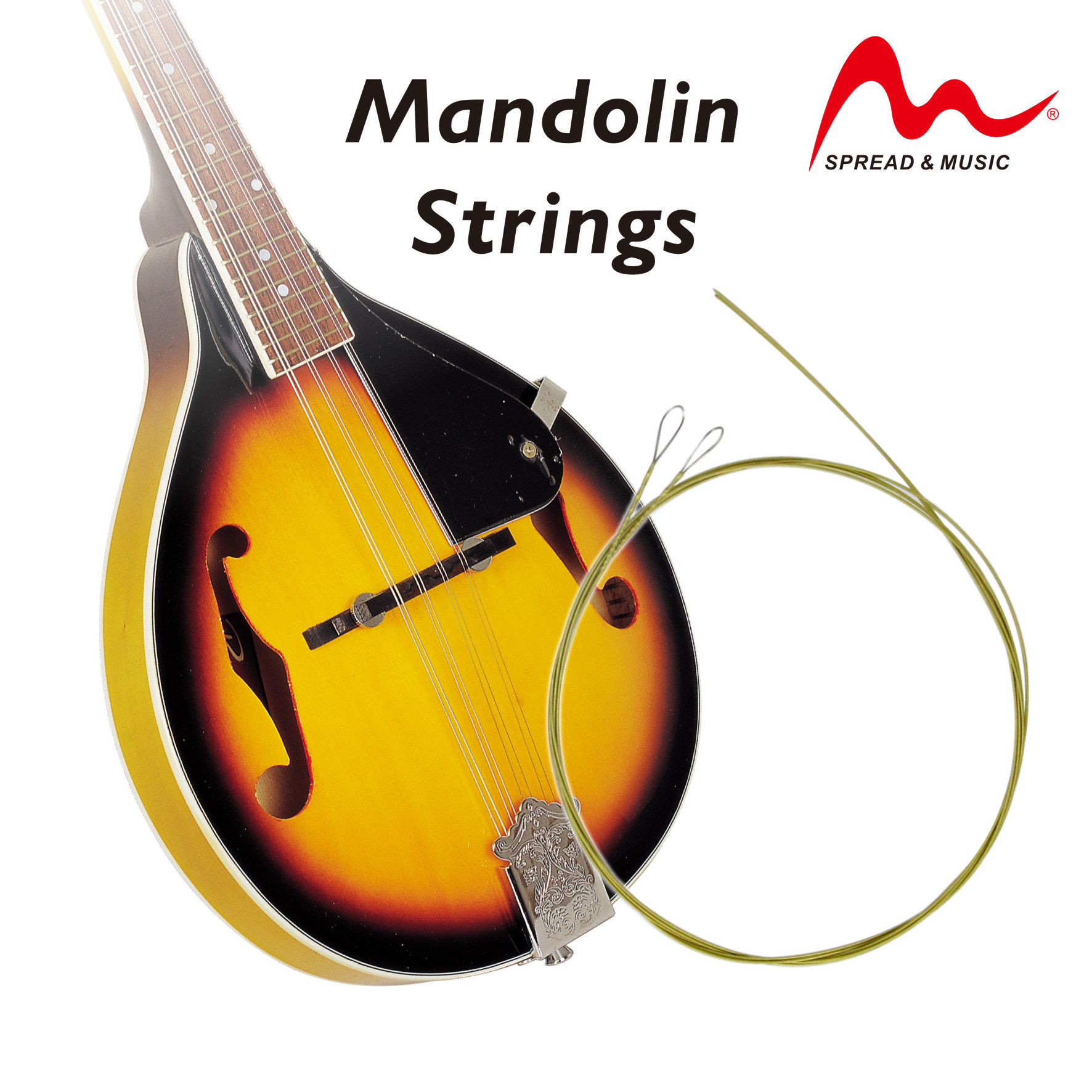 Mandolin strings set string rope cord cuerda mandolin accessory