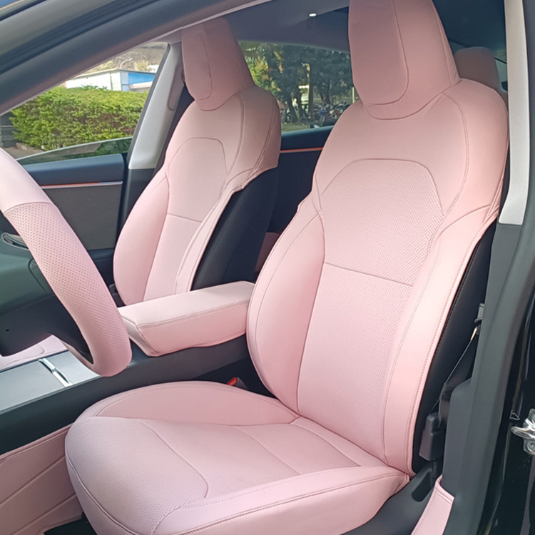 High quality Tesla model3 all-inclusive seamless nappa leather wellness car seat covers