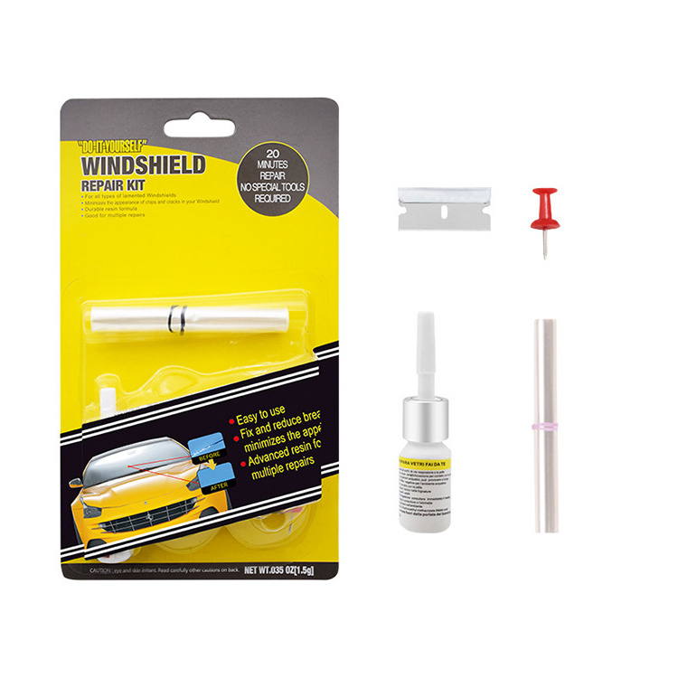 DIY car windshield cracked repair tool kit for car glass repair car glass scratch remover repair kit