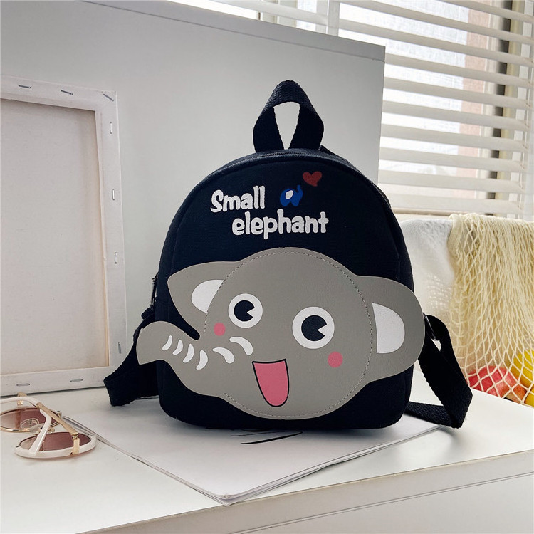 Hot Selling Fashion Children'S Backpack Canvas Cartoon Backpack Cute Boys And Girls Kindergarten School Bag