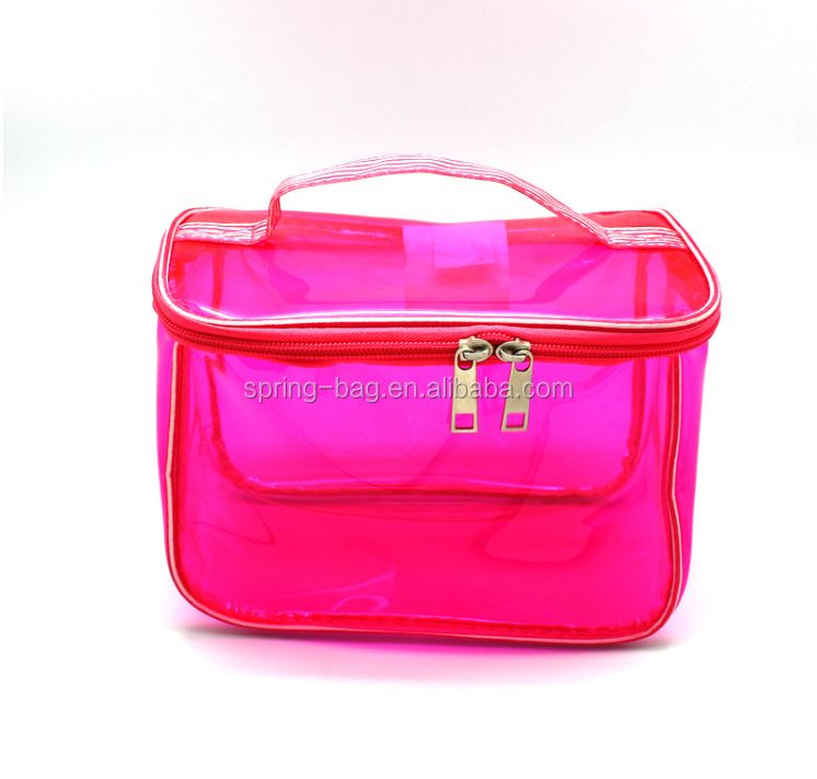 2017 china factory customer high quality cosmetic bag makeup nurses pouch cheap pvc bag pouch neon cosmetic bag