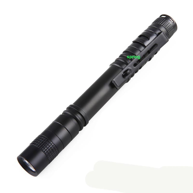 Quality Flashlight AAA Battery Aluminum Waterproof Lighting Portable LED Torch Pen Clip Light