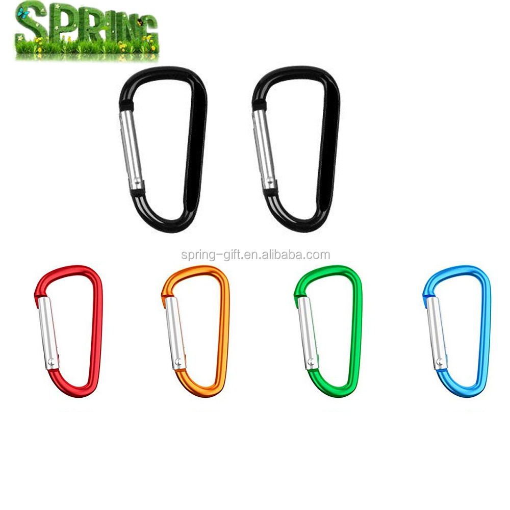 Outdoor survival tools Metal snap clip hooks aluminium carabiner hook for a key chain