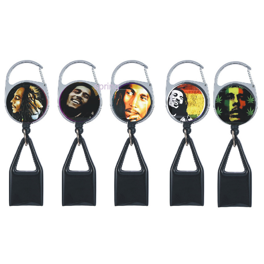 best sellers smoking Lighter Badge Holder clip Keychain Retractable Pull Reel  premium clip Leash