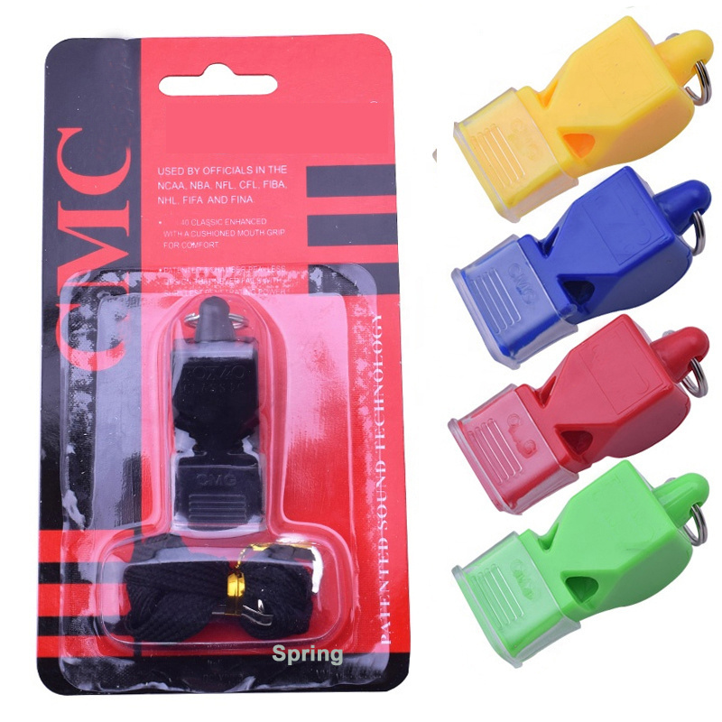 Professional  Blister Card Packing Plastic Match Referee Whistle Soccer Football Basketball Sports Whistle