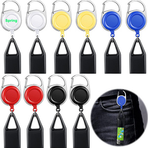 Lighter Holder Keychain Retractable Lighter Clip Assorted Color Key chains with Clip Classic Lighter Cover Single Clip