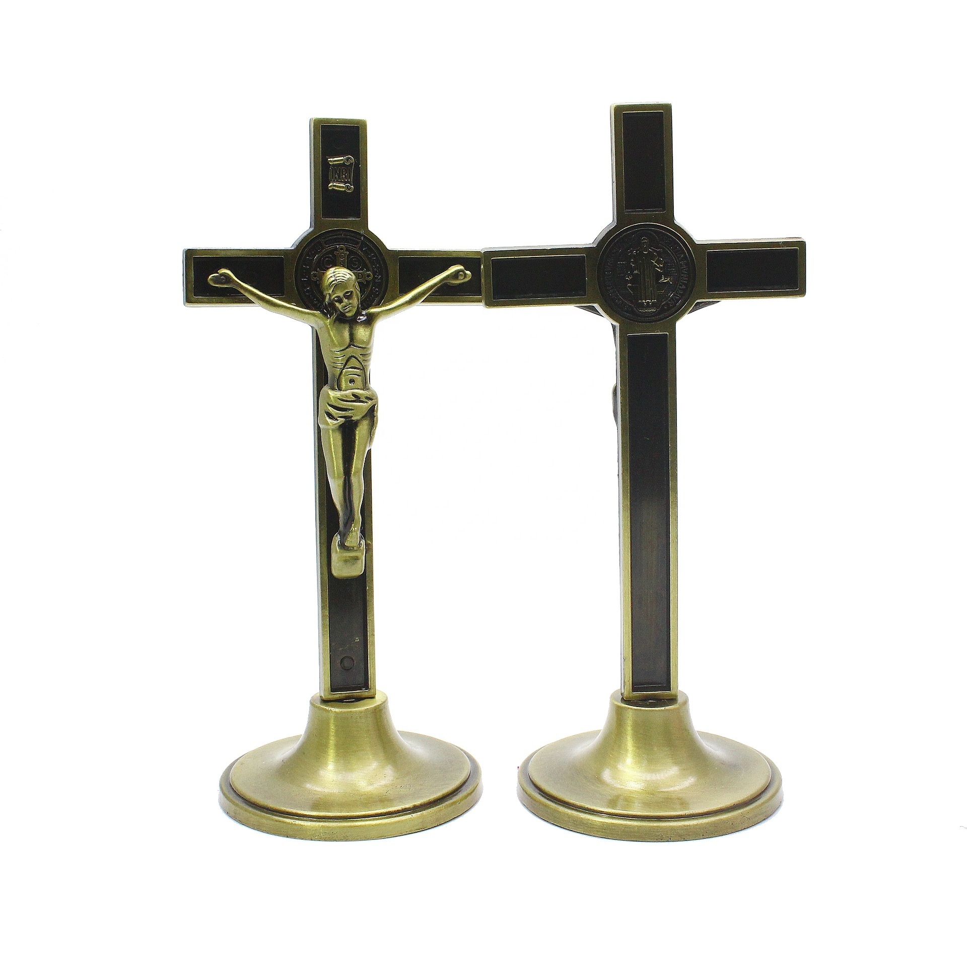 Christmas gift Alloy Metal Wall Cross  Christ's bitterness, Catholic Church,  ornaments jesus cross statue stand