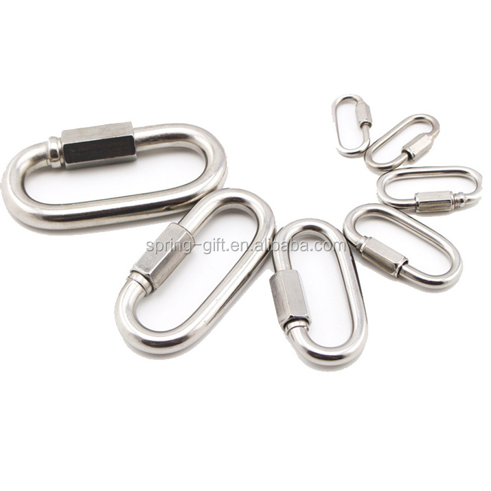 Heavy load metal carabiner hook ,stainless steel material heavy duty snap hook climbing carabiner hooks