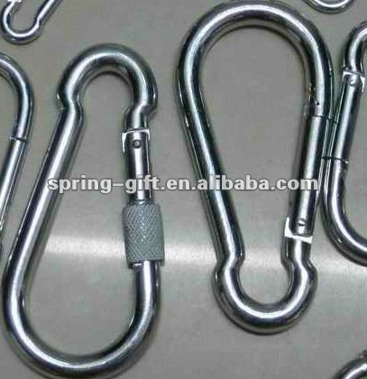 Heavy load metal carabiner hook ,stainless steel material heavy duty snap hook climbing carabiner hooks