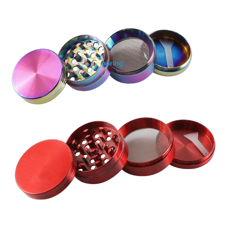 Wholesale Metal Zinc Alloy Tobacco  Grinder 4 Layers Premium Custom Dry Herb Grinder For Smoking Accessories