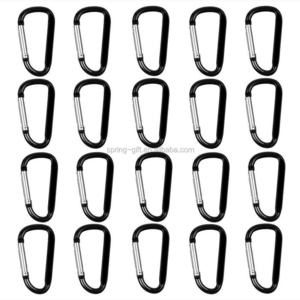 Outdoor survival tools Metal snap clip hooks aluminium carabiner hook for a key chain