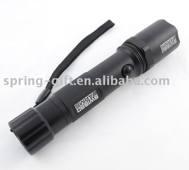 High quality  Metal material portable torch light high power outdoor Camping Hiking Bright-light led torch flashlight