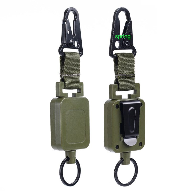 Retractable Carabiner Badge Holder with 23.6