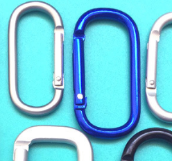 rectangle shape carabiner metal snaps spring  hook