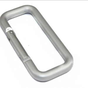 rectangle shape carabiner metal snaps spring  hook