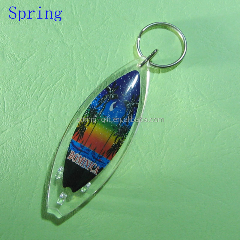 Bahamas tourist souvenir llaveros keychain Beautiful scenery seaside acrylic key ring