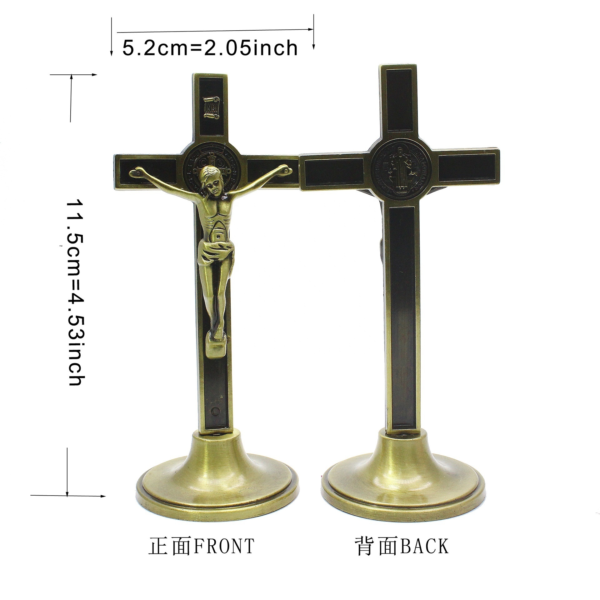 Christmas gift Alloy Metal Wall Cross  Christ's bitterness, Catholic Church,  ornaments jesus cross statue stand