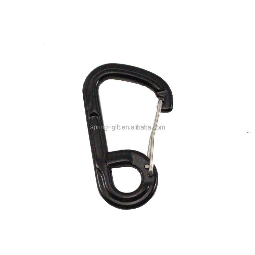 Heavy Duty Metal Carabiner Clip Promotional Bag Lanyard Keychain Spring Hook Safety Carabiner Hook For Outdoor