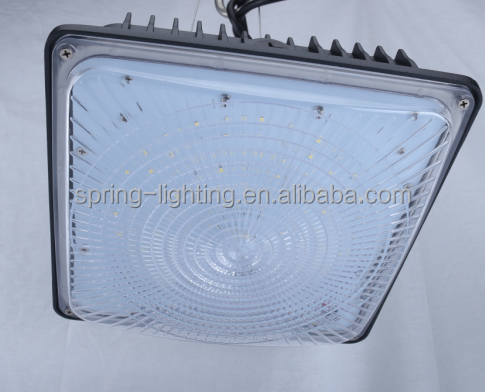 embedded mount UL DLC LED canopy lights 30w 50w 80w parking garage using led low bay