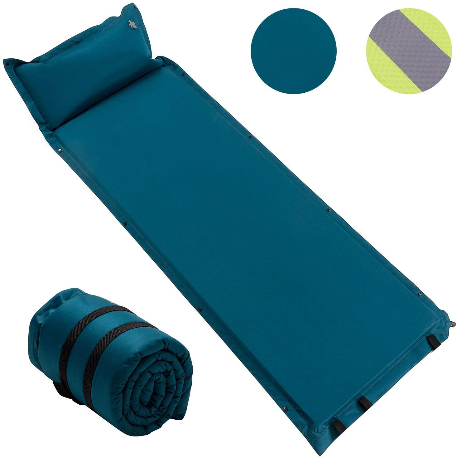 Outdoor Lightweight Inflatable Camping Sleeping Pad for Tent and Hammock