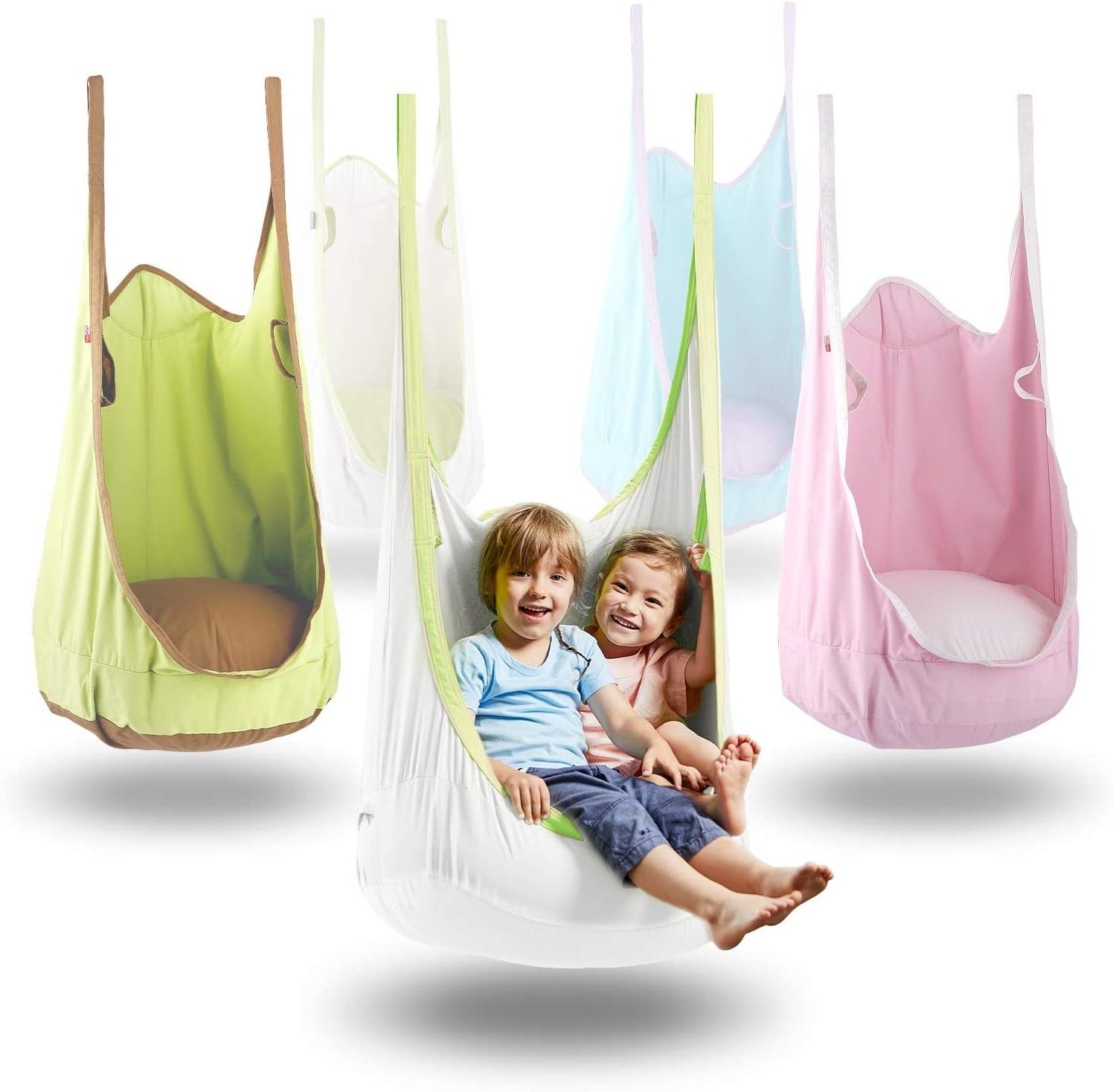 Frog Folding Hanging Pod Swing Seat Indoor Outdoor Kids Hammock for Children to Adult