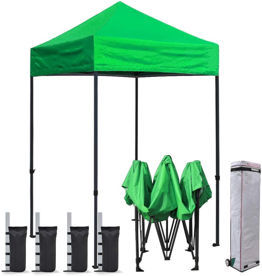 5x5 High Quality Pop Up Canopy Tent Gazebo with Sand Bags and Wheeled Bag