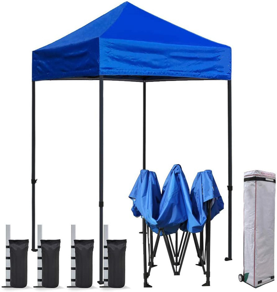 5x5 High Quality Pop Up Canopy Tent Gazebo with Sand Bags and Wheeled Bag