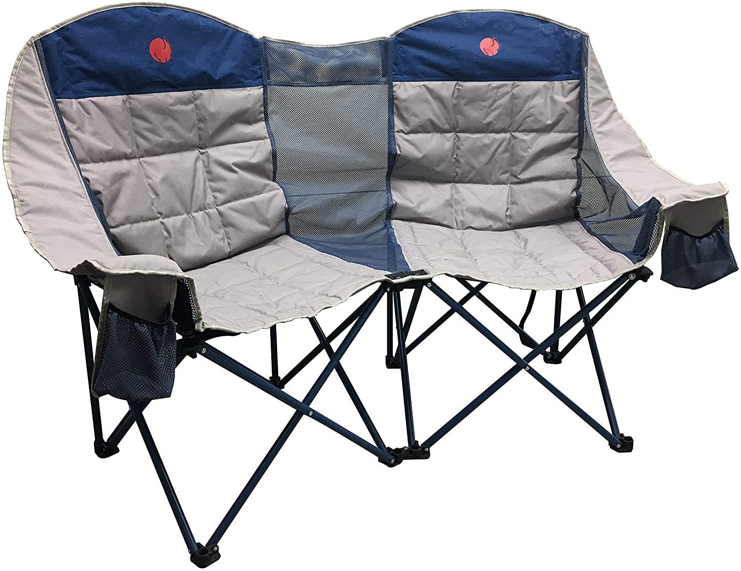 Outdoor 2 Person Beach chair Oversized Folding Double Loveseat Camp Camping Chair