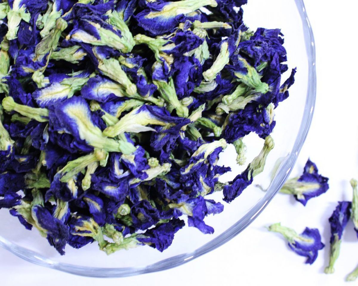 Factory Organic Tea  Wholesale Dried Flower Tea Dried Butterfly Pea Flower Blue Butterfly Tea