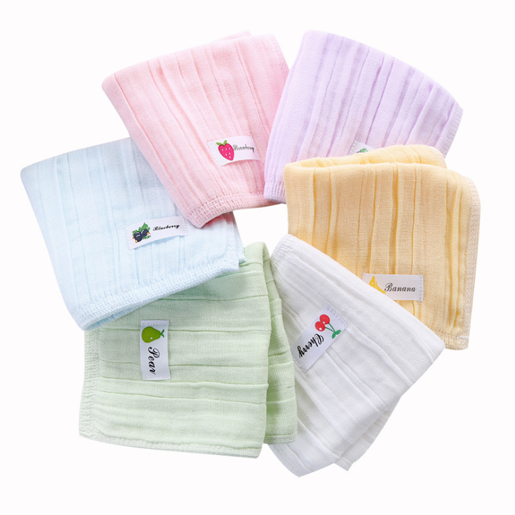 china products manufacturers baby face towel 100% cotton super-dry flawless washable muslin face cloth